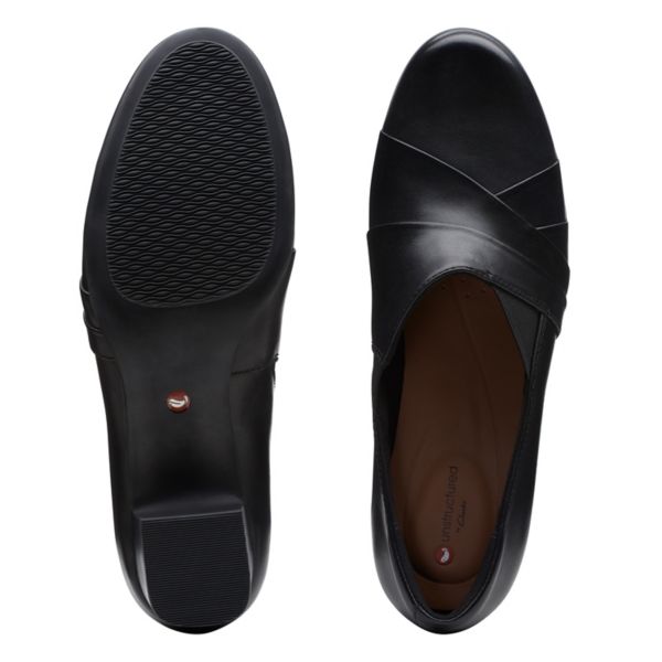 Clarks Womens Un Damson Adele Heels Black | CA-2647180